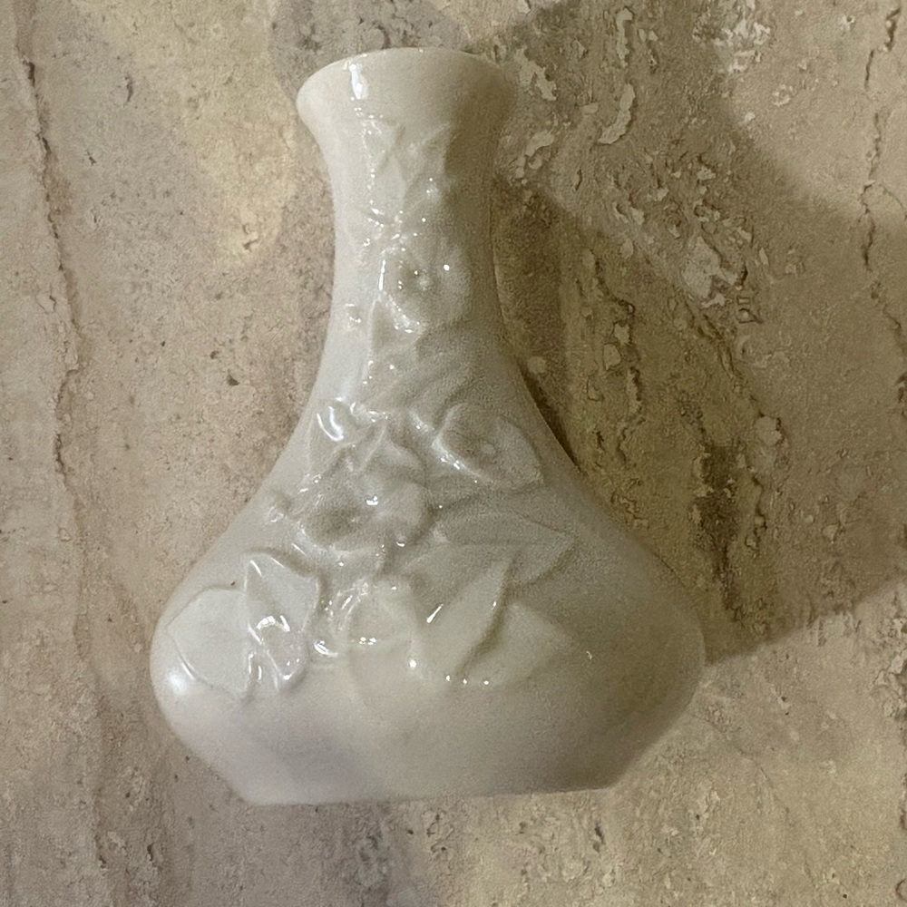 Lenox China Special Ivory Floral Raised Design Posey Bud Vase